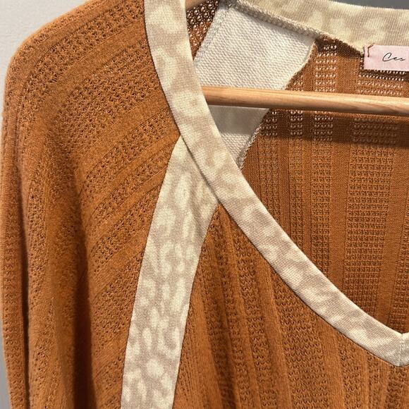 Ces Femme Small Open Knit Dolman Sweater Top NWOT - Picture 3 of 11